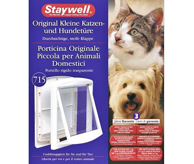 Staywell 715 Katzen- und Hundetüre in Braun und Weiß von Karlie