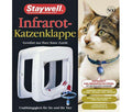Karlie STAYWELL 500 Infrarot Katzenklappe Weiß mit Infrarot-Zugangskontrolle