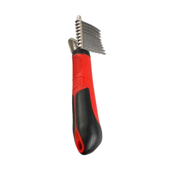 Flamingo Professional Entfilzungskamm mit geraden Klingen - 9 Klingen