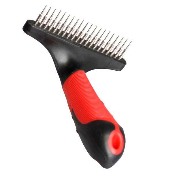 Flamingo Professional Unterfellharke mit rotierenden Zinken