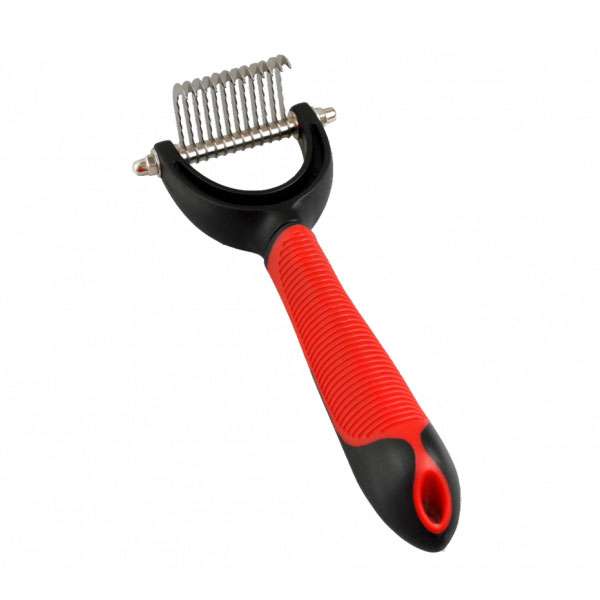 Flamingo Professional Entfilzungsharke mit gebogenen Klingen