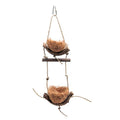 Natural Vogelspielzeug Doppel Körbchen
