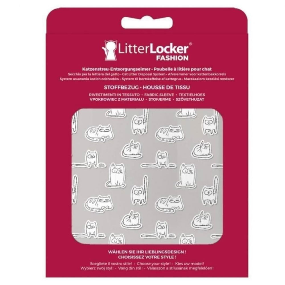 LitterLocker Fashion Bezug Paper Cats mit Papiermuster