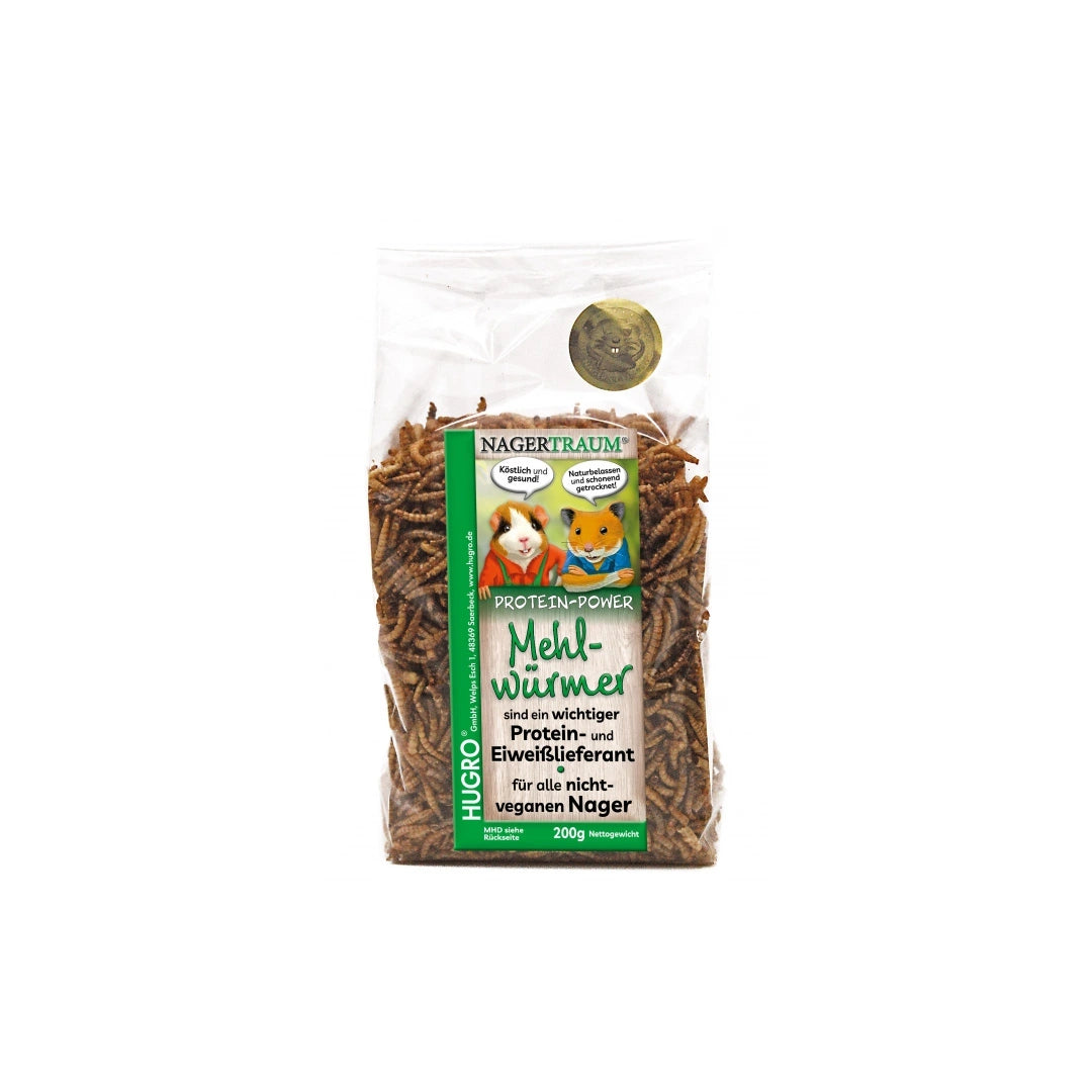 Hugro Mehlwürmer – getrocknet 200g