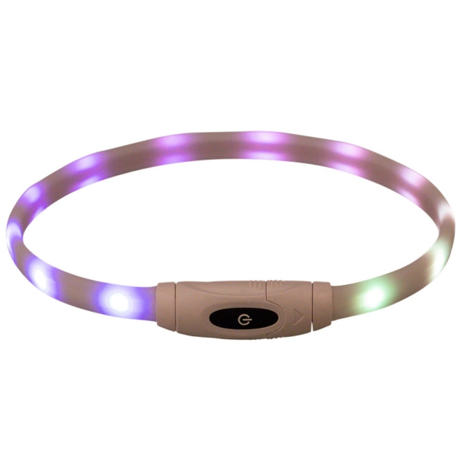 Trixie Flash Leuchtring Multicolor USB – wiederaufladbar