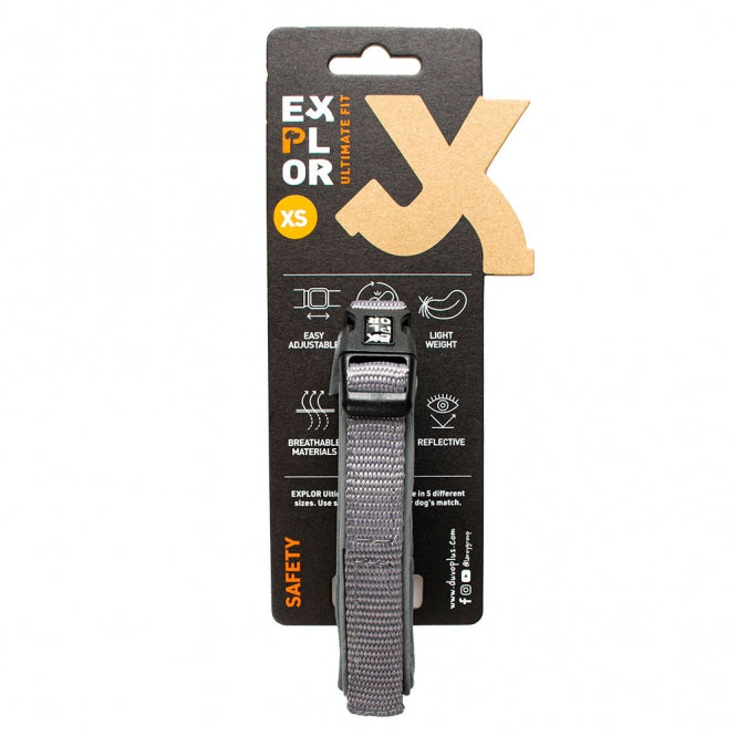 Duvoplus EXPLOR Ultimate Fit Comfy Halsband Safety – Silber reflektierend
