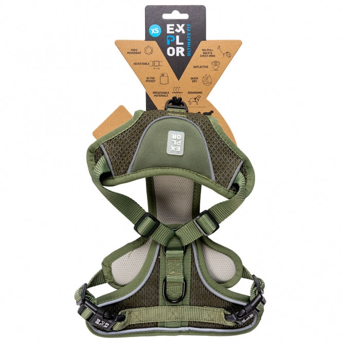 Duvoplus EXPLOR Ultimate Fit No Pull Geschirr – Undercover Green