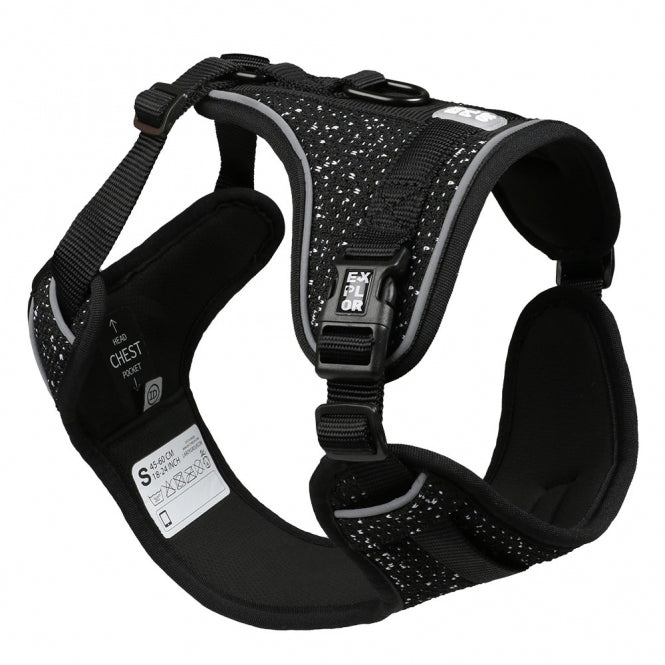 Duvoplus EXPLOR Ultimate Fit No Pull Geschirr – Granitgrau