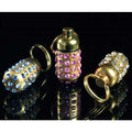 Karlie Adresstube Pretty Gold mit Strass in Blau, Rosa und Weiss