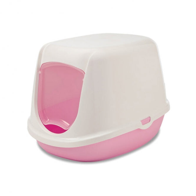 Savic Katzentoilette Duchesse Weiß Pink