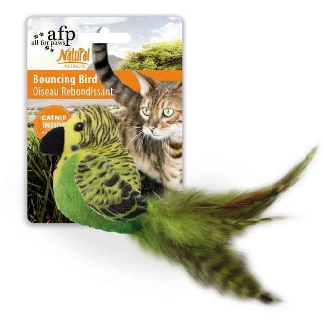 All for Paws Natural Instincts Bouncing Bird Katzenspielzeug