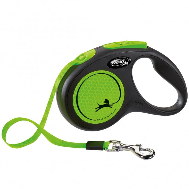 Flexi New Classic Neon Gurt Roll Leine