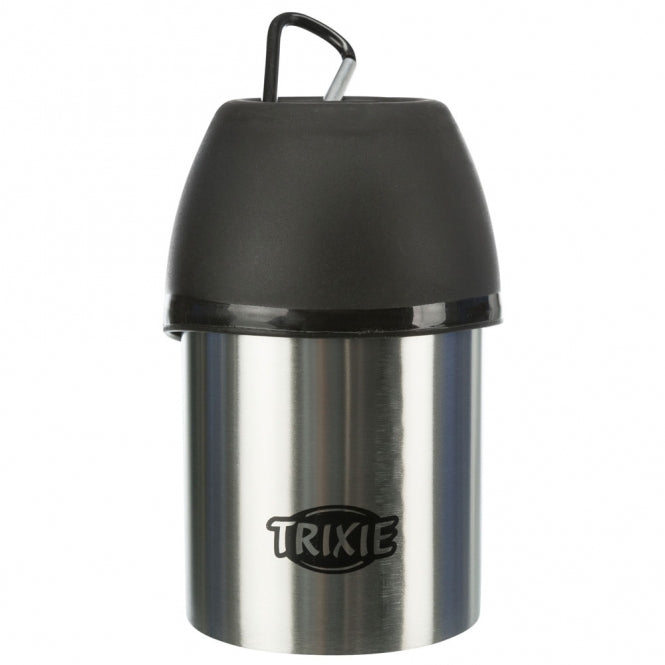 Trixie Edelstahl Flasche mit Trinknapf