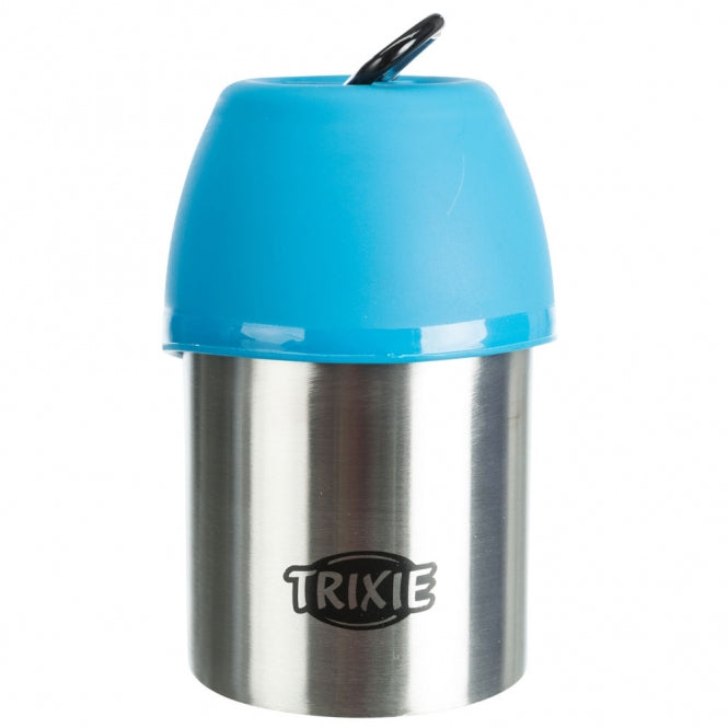 Trixie Edelstahl Flasche mit Trinknapf
