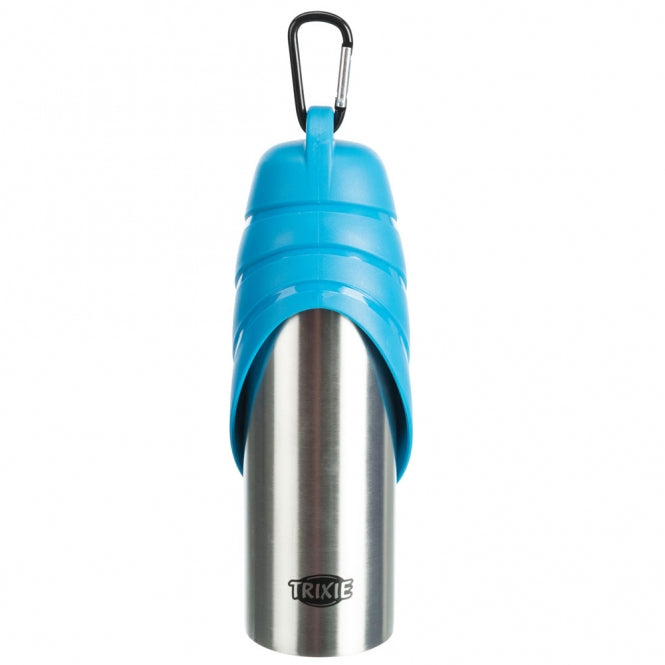 Trixie Edelstahl Flasche mit Trinknapf