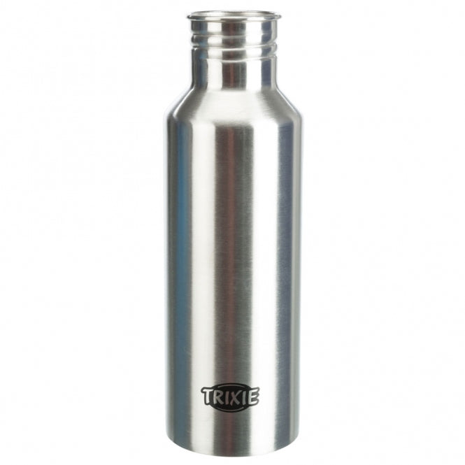 Trixie Edelstahl Flasche mit Trinknapf