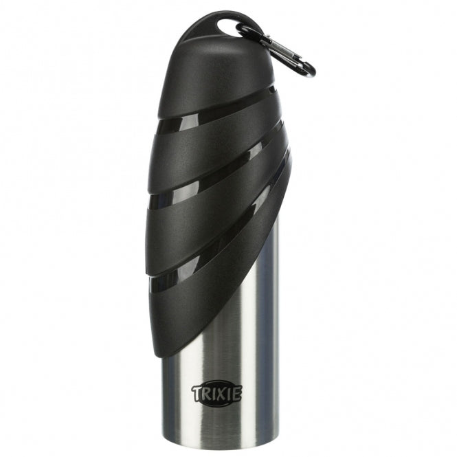 Trixie Edelstahl Flasche mit Trinknapf