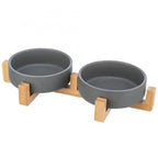 Trixie Napf Set aus Keramik & Holz