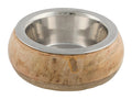 Trixie Edelstahlnapf mit Holzhalter