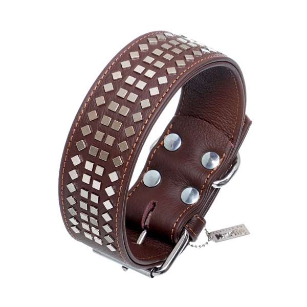 Karlie VINTAGE Halsband mit 4eck Nieten