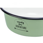 Trixie Napf aus Emaille / Edelstahl - ready for adventure