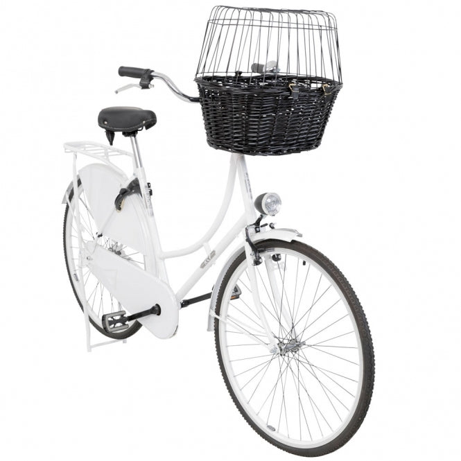 Trixie Fahrradkorb aus Weide mit Gitter