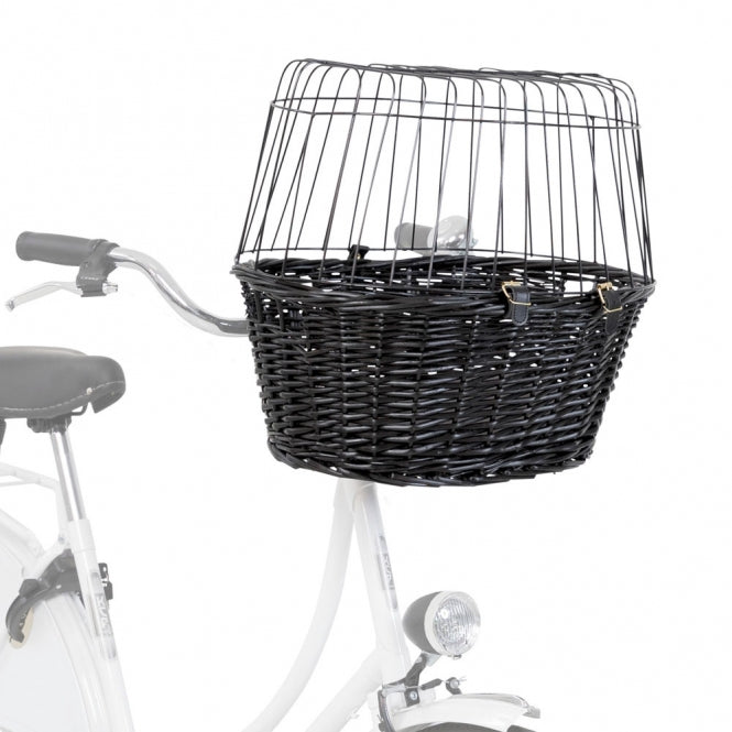 Trixie Fahrradkorb aus Weide mit Gitter