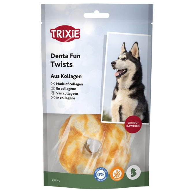 Trixie Denta Fun 2x Twists aus Kollagen