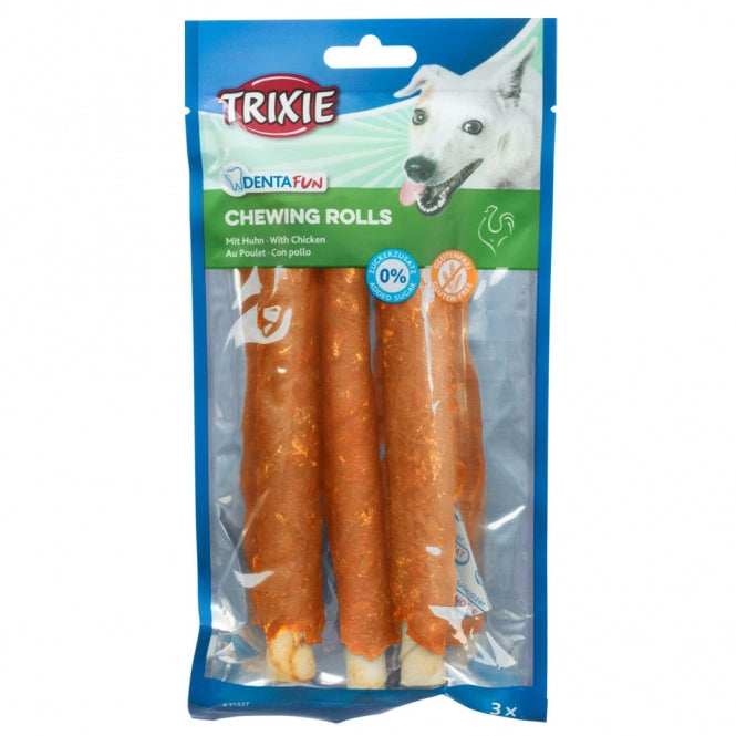 Trixie Denta Fun Chicken Chewing Rolls