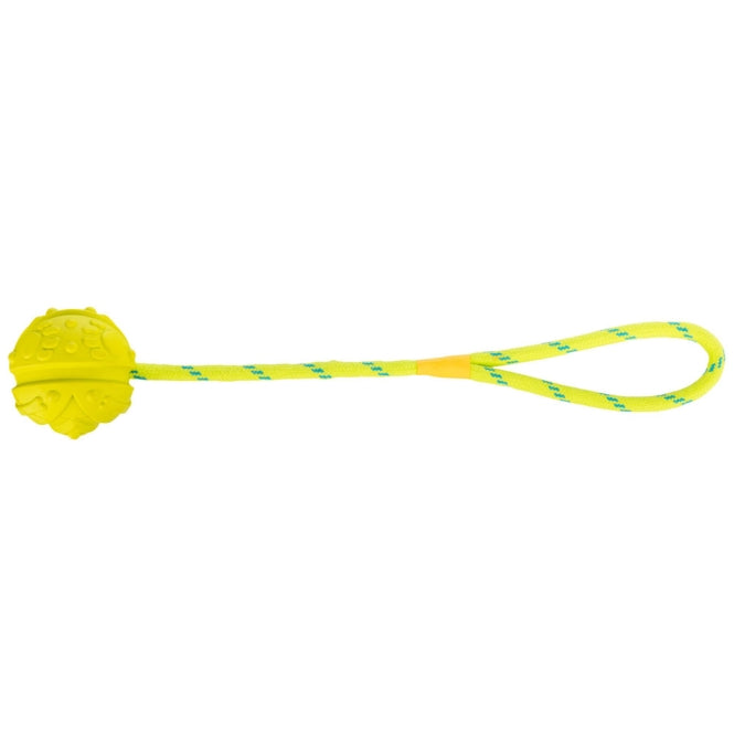 Trixie Naturgummiball am Band – schwimmend