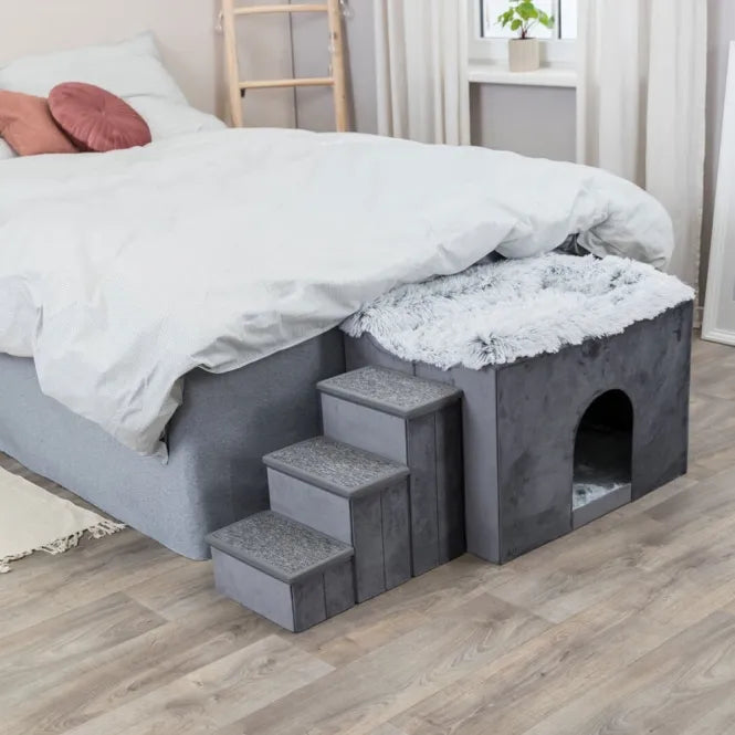 Trixie Harvey Kuschelhöhle mit erhöhtem Liegeplatz und Treppe