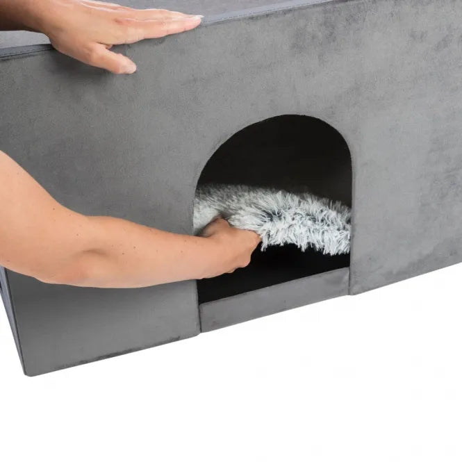 Haustierhöhle Trixie Harvey mit komfortablem Treppenaufgang