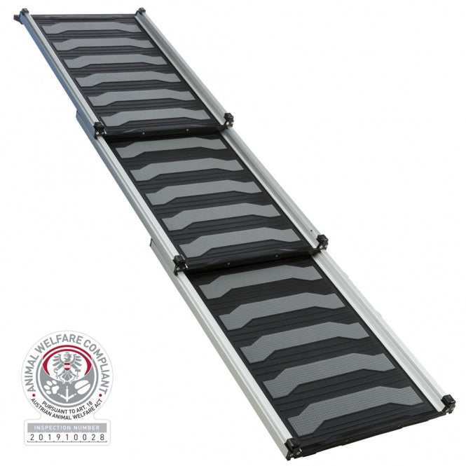 Trixie 3-fach Teleskop Rampe aus Aluminium / TPR
