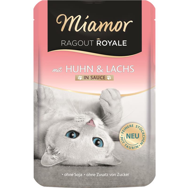 Miamor Ragout Royale in Soße - Huhn & Lachs