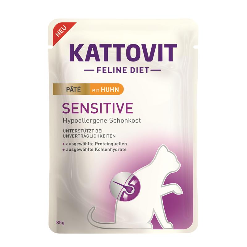 Kattovit PB Feline Sensitive Pate mit Huhn