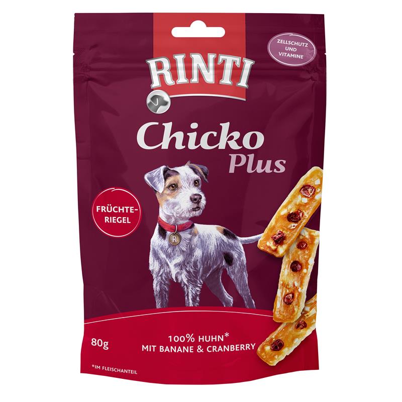 Rinti Chicko Plus Früchteriegel Huhn