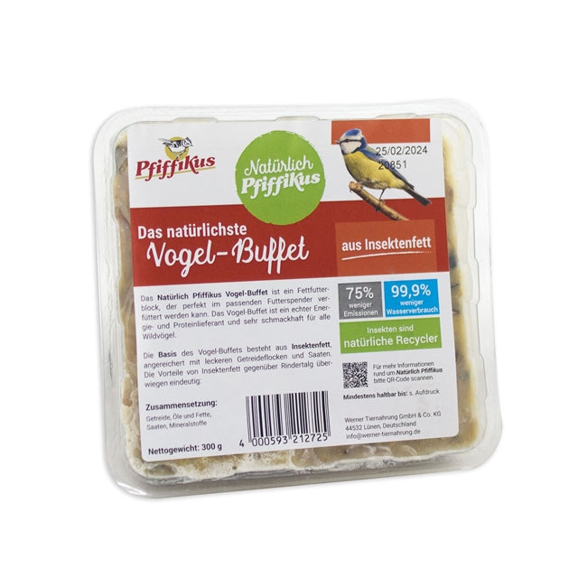 Vogel Buffet mit Insektenfett