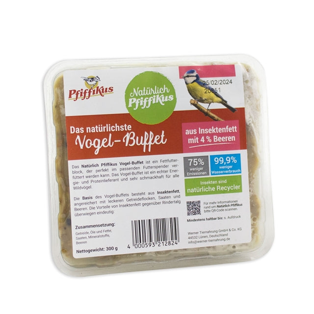 Vogel Buffet mit Beeren