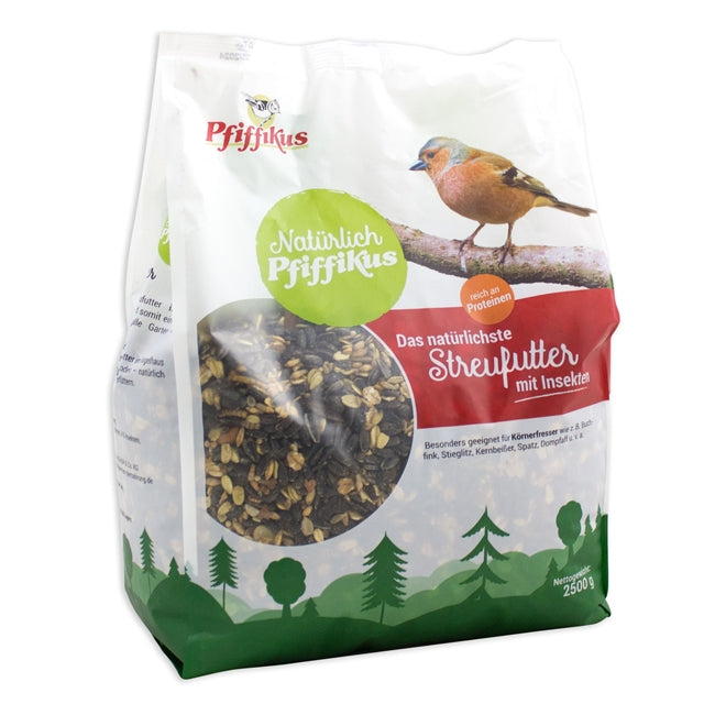 Natürliches Streufutter mit Insekten