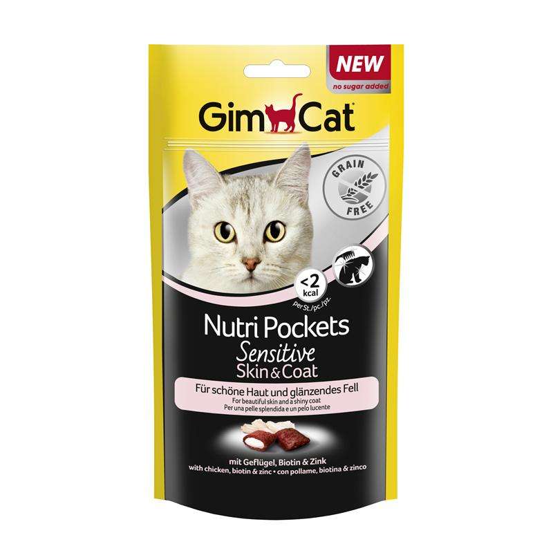 GimCat Nutri Pockets Sensitive Skin & Coat