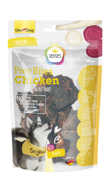 GimDog Senses Prey Bites Hühnchen mit Pastinaken & Rote Bete