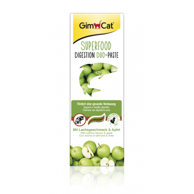 GimCat Superfood Digestion Duo - Paste mit Lachsgeschmack und Apfel