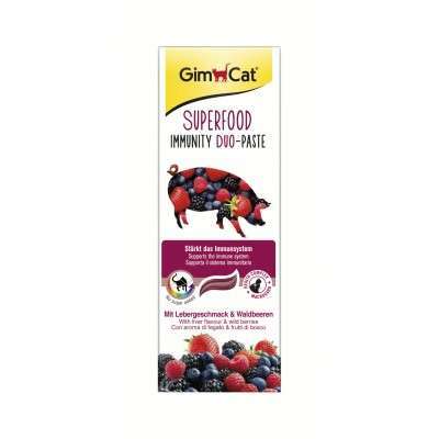 GimCat Superfood Immunity Duo - Paste mit Lebergeschmack und Waldbeeren