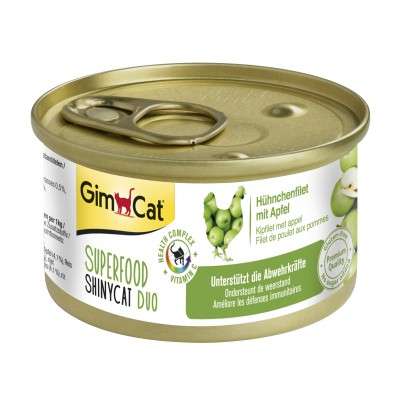 GimCat Superfood ShinyCat Duo Hühnchenfilet mit Äpfeln