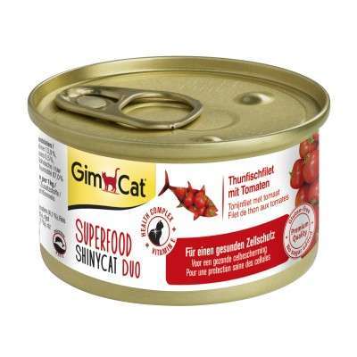 GimCat Superfood ShinyCat Duo Thunfischfilet mit Tomaten