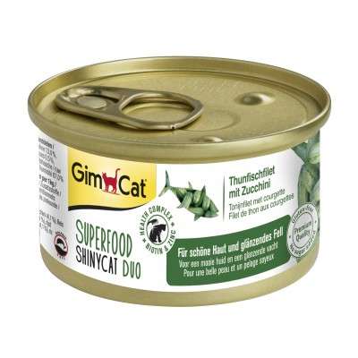 GimCat Superfood ShinyCat Duo Thunfischfilet mit Zucchini