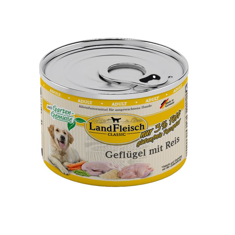 Dog Classic Geflügel + Reis & Gartengemüse extra mager