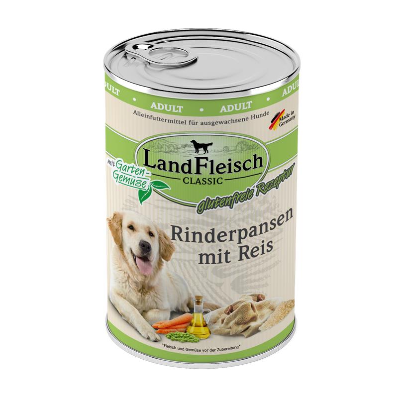 Dog Classic Rinderpansen + Reis & Gartengemüse