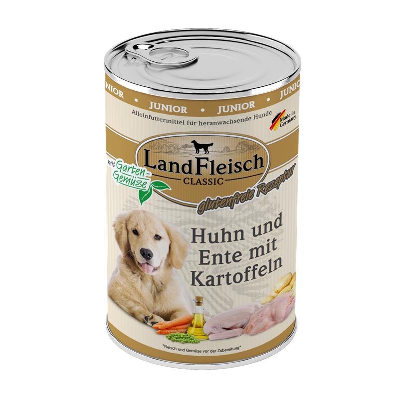 Dog Classic Junior Huhn + Ente & Kartoffeln + Gartengemüse