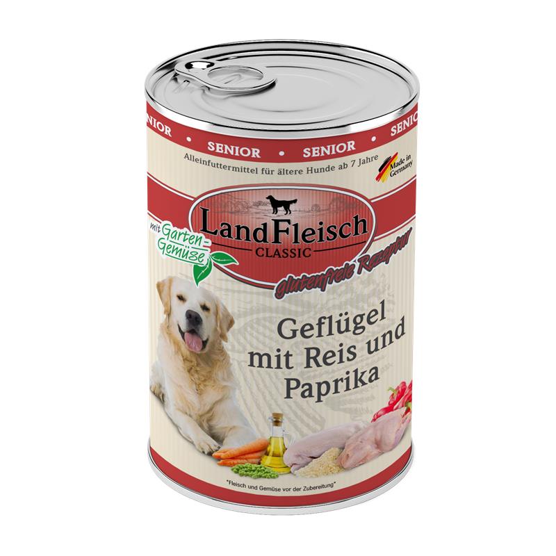 Dog Classic Senior Geflügel + Reis + Paprika & Gartengemüse
